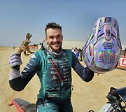 Dovydas Karka 2026 m. Dakaro ralio galutiniame fini&scaron;e
