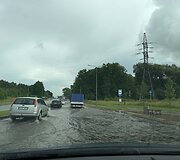 Klaipėdos Liepų g. po liūties