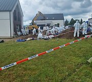 Že&scaron;uvo rajone, Lutoryžo kaime aptikti palaidoti negimusių kūdikių palaikai ir medicininės atliekos