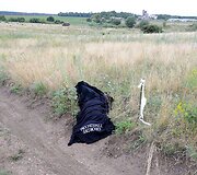 Malaizijos lėktuvo &bdquo;Boeing 777&ldquo; katastrofos vietoje