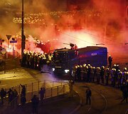 Lenkijos nacionalistų žygis Var&scaron;uvos gatvėmis