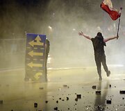 Lenkijos nacionalistų žygis Var&scaron;uvos gatvėmis