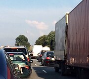 Kam&scaron;tis autostradoje Klaipėda-Kaunas