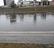 Neries pakrantės slūgstant vandeniui