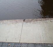 Neries pakrantės slūgstant vandeniui