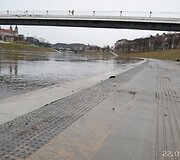 Neries pakrantės slūgstant vandeniui