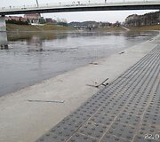 Neries pakrantės slūgstant vandeniui