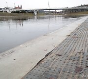Neries pakrantės slūgstant vandeniui