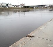 Neries pakrantės slūgstant vandeniui