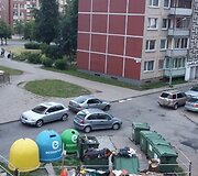 Taip atrodo teritorija prie konteinerių Karolini&scaron;kėse