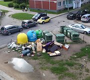 Taip atrodo teritorija prie konteinerių Karolini&scaron;kėse