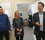Bendrovės &bdquo;d line Production&ldquo; direktorius Jeppe Boockas Jensenas (d.) ir gamybos vadovas Vygintas Kulė&scaron;a (k.)