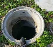 Atviras &scaron;ulinys Karolini&scaron;kių lietaus nuotekų valykloje