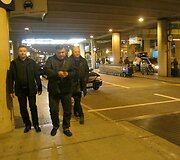 Sergejus Persijanovas (k.), Robertas Mankus ir Aleksandras Ivanauskas-Fara