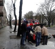 Kaune užsidegė automobilis