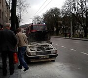 Kaune užsidegė automobilis
