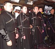 Liaudies muzikos ansamblio &ldquo;Gruzijos balsai&rdquo; atlikėjai