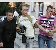 Protesto Baltarusijoje akimirka
