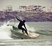 Ikoni&scaron;kas Portugalijos pakrantės vaizdas