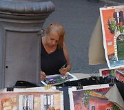 Piazza Navona - vietinių ir nelabai menininkų aik&scaron;tė aplink kurią - labai neblogi aperityvų barai
