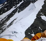 20. Sniego ruo&scaron;as i&scaron; &Scaron;iaurinio Balno pakeliui į Antrąją stovyklą.
