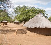 Tradiciniai namai centriniame Mozambike
