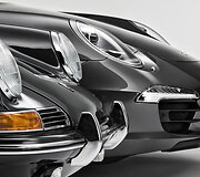 Pirmosios kartos ir naujausias &bdquo;Porsche 911&ldquo; automobiliai