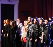 Studentų pasirodymai tarptautinės teatro dienos proga