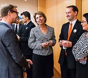 Lietuvos Ambasados Va&scaron;ingtone Ministras patarėjas Rolandas Kačinskas, JAV Lietuvių Bendruomenės Kra&scaron;to valdybos narė Danelė Vidutienė, Rimvydas Baltaduonis, Seimo narė M.A.Pavilionienė