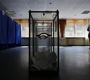 Balsavimo apylinkė Donecko srities Krasnoarmeisko mieste