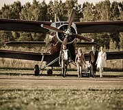 Tadas Rimgaila, Liucina Rimgailė, V.Mickevičius ir Elena Leonova