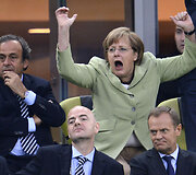 Vokietijos kanclerė Angela Merkel taip pat pami&scaron;usi dėl futbolo. 