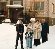 Fotografija &scaron;eimos albumui žiemą