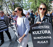 Kultūros darbuotojų potesto akcija