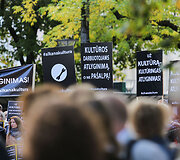 Kultūros darbuotojų potesto akcija