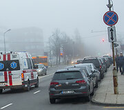 Eismas prie Santaros klinikų