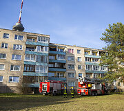 Sostinės Architektų gatvėje degė butas
