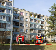 Sostinės Architektų gatvėje degė butas