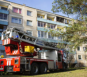 Sostinės Architektų gatvėje degė butas