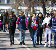 Vilniečiai džiaugiasi atėjusiu tikru pavasariu