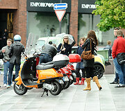 Motorolerių savininkų susibūrimas