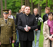 Vokiečių karių perlaidojimo ceremonijos akimirka