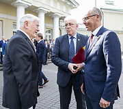 Prezidento Valdo Adamkaus konferencija