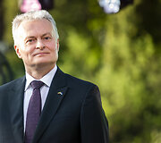 Estijos Nepriklausomybės atkūrimo dienos minėjimas Prezidentūros kiemelyje