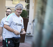 Portugalijos futbolo rinktinė kartu su C.Ronaldo i&scaron;vyko į treniruotę