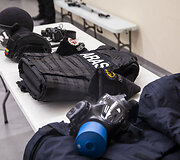 Lietuvos policijos antiteroristinių operacijų rinktinės &bdquo;Aras&ldquo; &scaron;audyklos bei treniruočių bazės atidarymo ceremonija