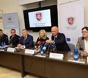 Spaudos konferencija valstybinio lygio civilinės saugos funkcinių pratybų pirminiams rezultatams ir vertinimams pristatyti