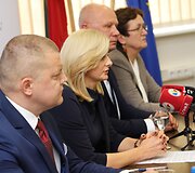 Spaudos konferencija valstybinio lygio civilinės saugos funkcinių pratybų pirminiams rezultatams ir vertinimams pristatyti