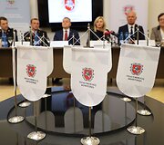 Spaudos konferencija valstybinio lygio civilinės saugos funkcinių pratybų pirminiams rezultatams ir vertinimams pristatyti