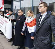 Protesto akcija &bdquo;Belarus is NOT Russia"